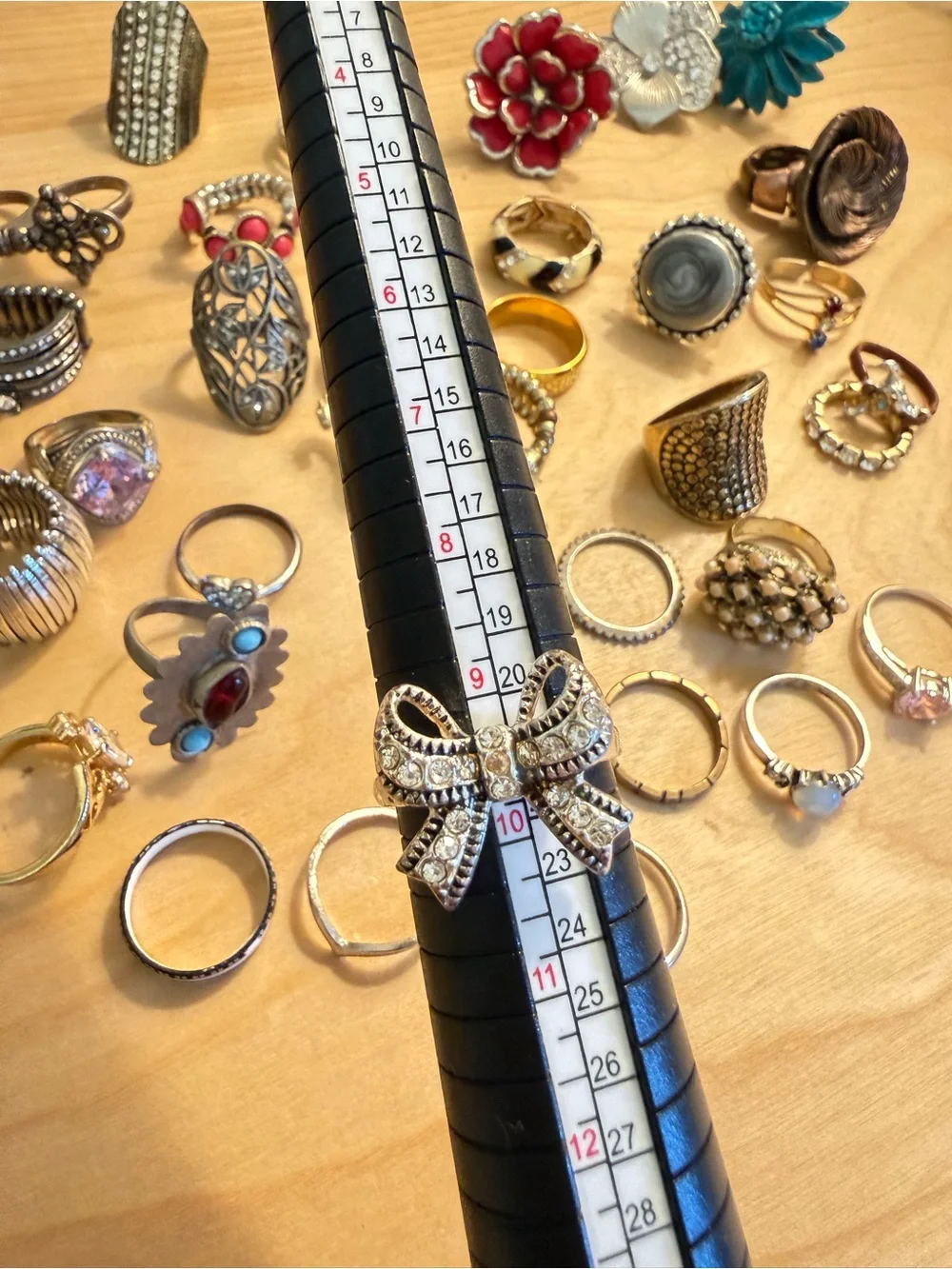 Vintage old costume fashion ring junk lot